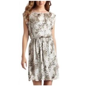 Alice and Olivia Silk Dress. Animal Print